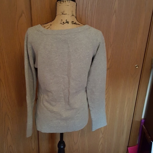 Medium grey jCrew sweater. Zip side. Like new. - Picture 3 of 4